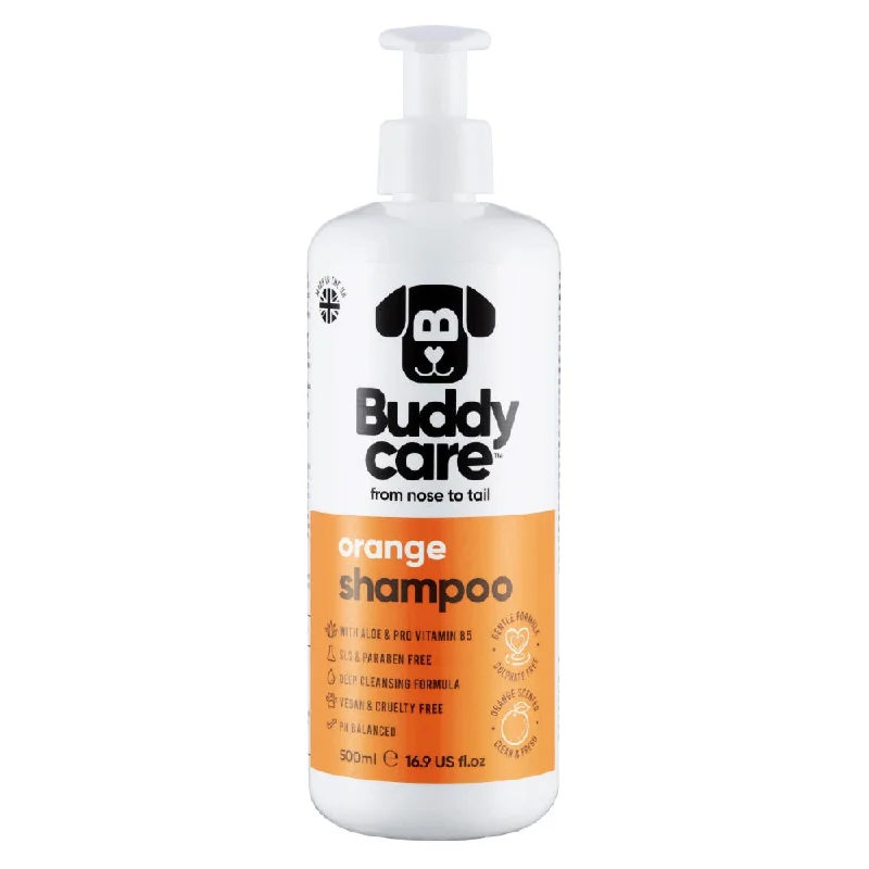 remove dead hair and dandruff, and promote pet skin health.KOHE-VERSARY 20% OFF: Buddycare Orange Dog Shampoo 500ml