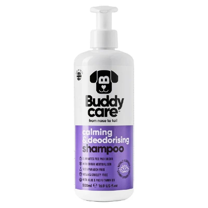 with the functions of decontamination, deodorization, and nourishment.KOHE-VERSARY 20% OFF: Buddycare Calming & Deodorising With Lavender Dog Shampoo 500ml