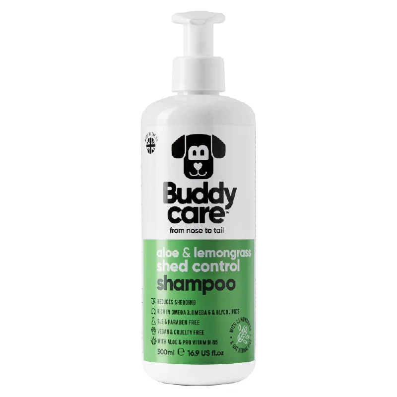 Pet careKOHE-VERSARY 20% OFF: Buddycare Shed Control With Aloe & Lemongrass Dog Shampoo 500ml