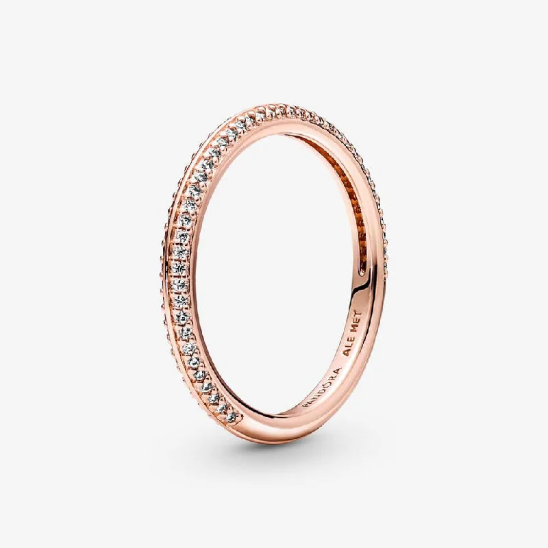 PANDORA : Pandora ME Pavé Ring in Rose Gold