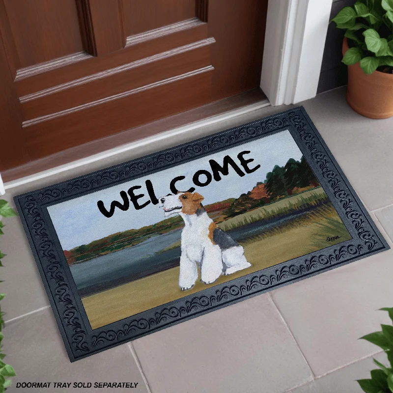 Wire Fox Terrier Welcome Mat