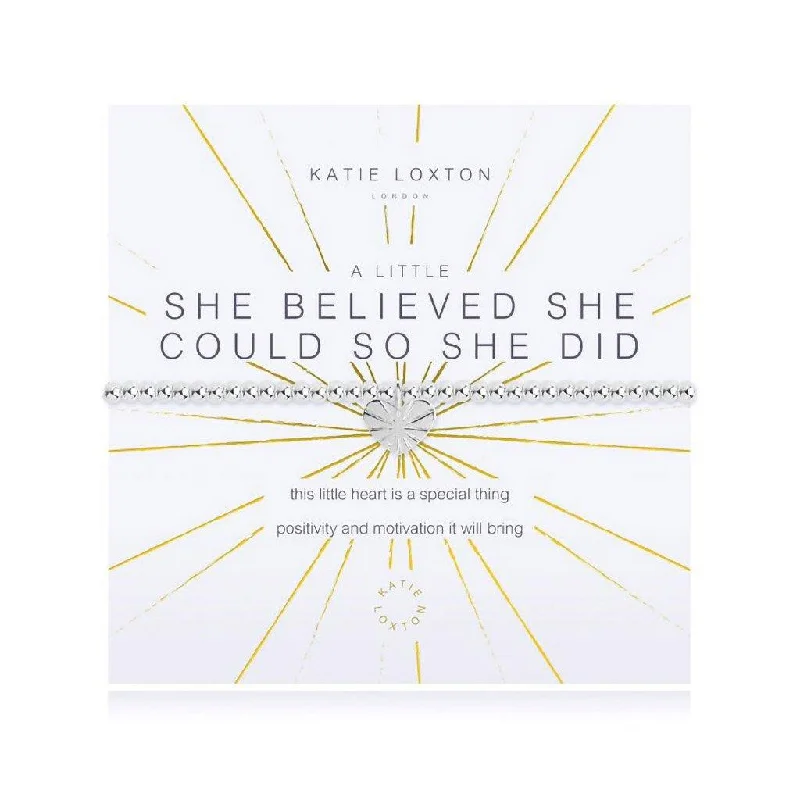 Katie Loxton : A Little She Believed She Could So She Did Bracelet