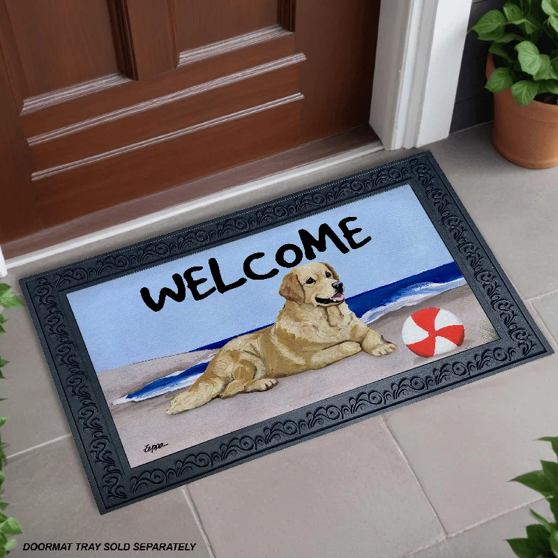 Golden Retriever Welcome Mat