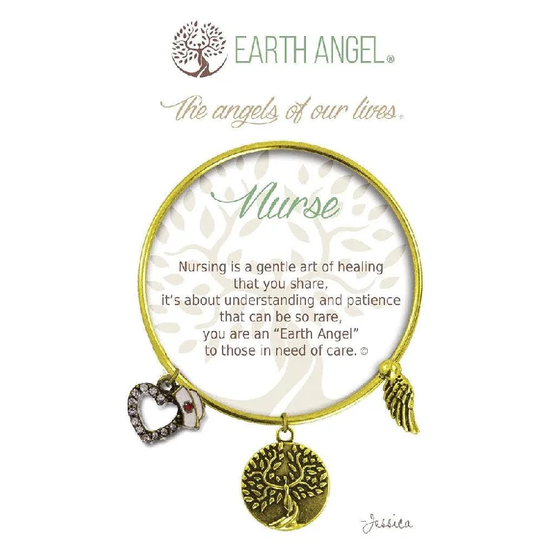 Earth Angel : Nurse Bracelet in Brass