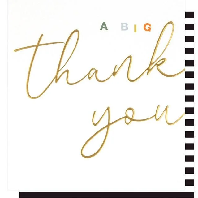 Caroline Gardner Big Thank You Card