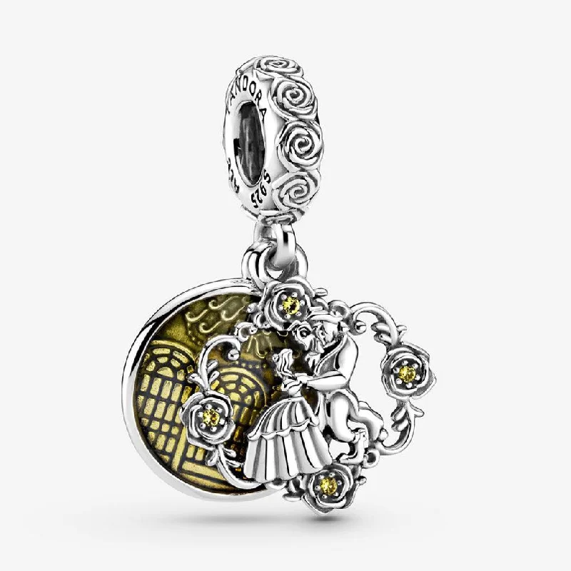 PANDORA : Disney Beauty and the Beast Dancing Dangle Charm