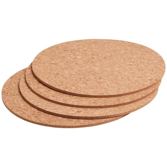 M&S Collection Set of 4 Round Cork Placemats    4 per pack