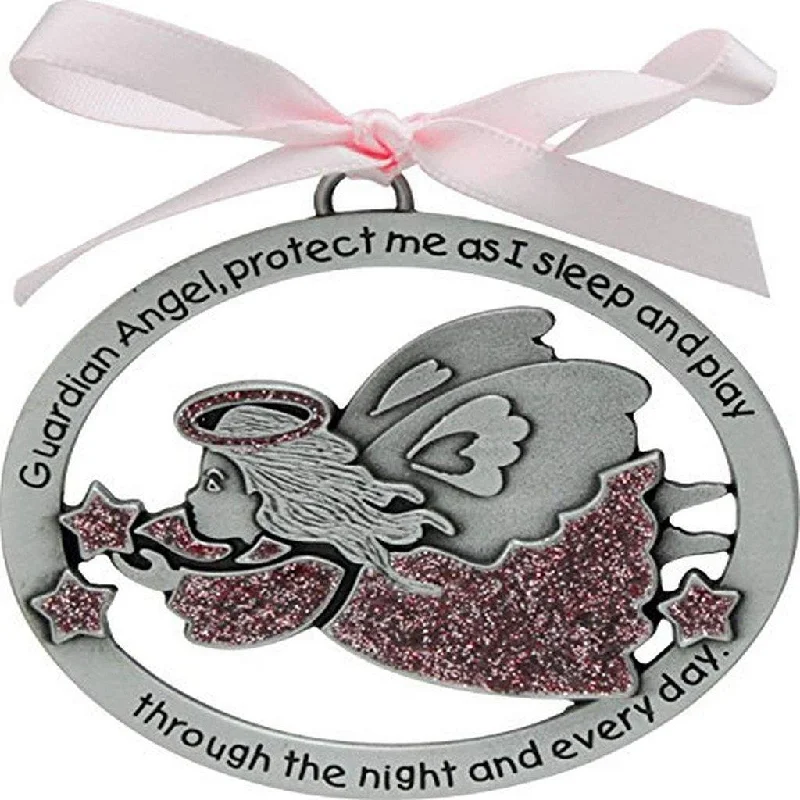 Cathedral Art : Pink Angel Crib Medal