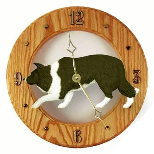 Border Collie Wall Clock