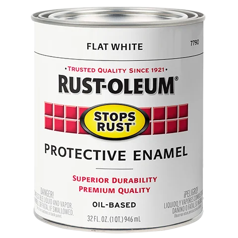 Rust-Oleum® Protective Enamel Brush-On Paint Flat White