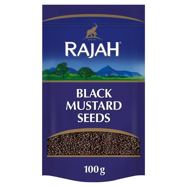 Rajah Spices Whole Black Mustard Seeds   100g