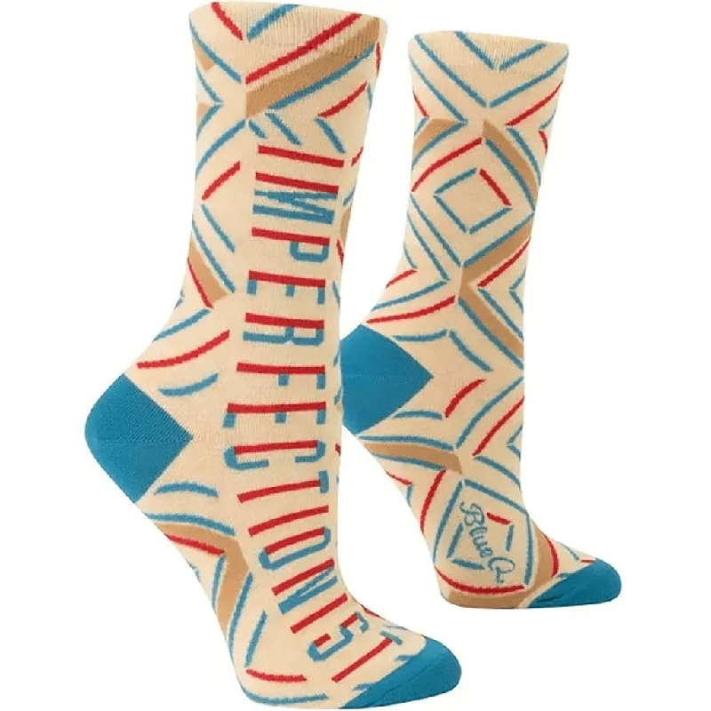 Blue Q : Women's Crew Socks - "Imperfectionist"