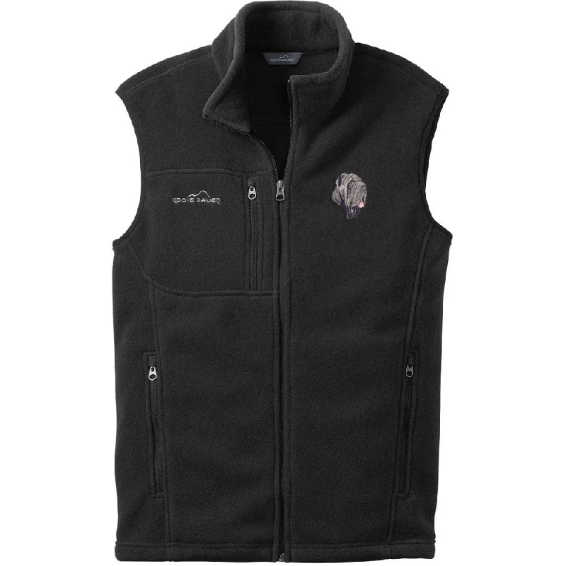 Neapolitan Mastiff Embroidered Mens Fleece Vest