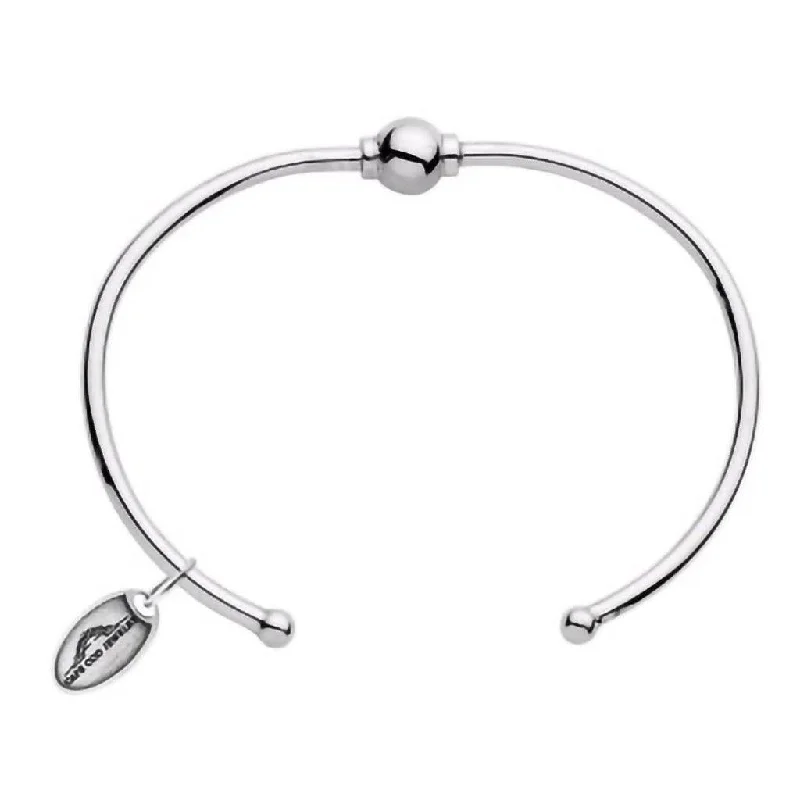 LeStage® Cape Cod : Single Bead Cuff Bracelet in Sterling Silver