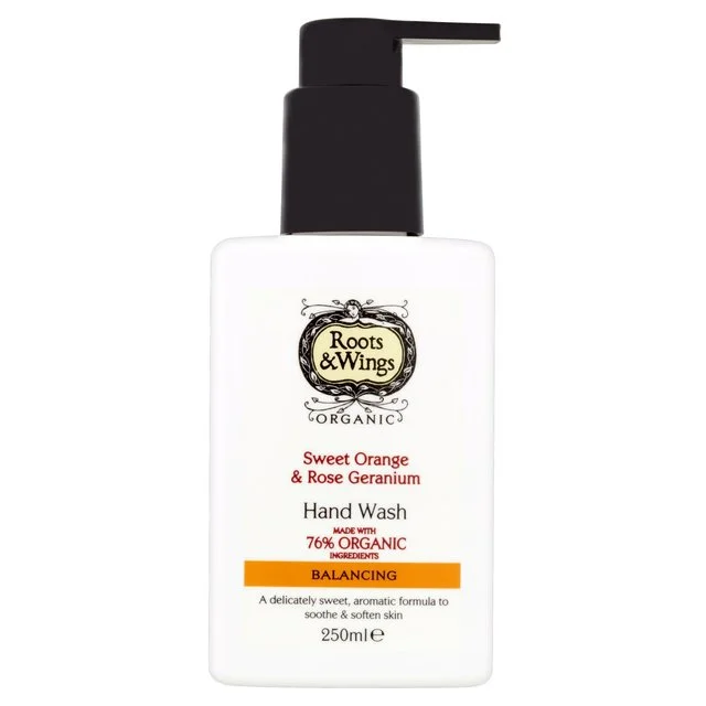 Roots & Wings Sweet Orange & Rose Geranium Hand Wash   250ml