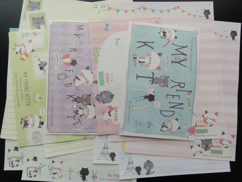 z Kamio My Friend Kitty Letter Sets