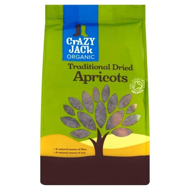 Crazy Jack Organic Dried Apricots   250g