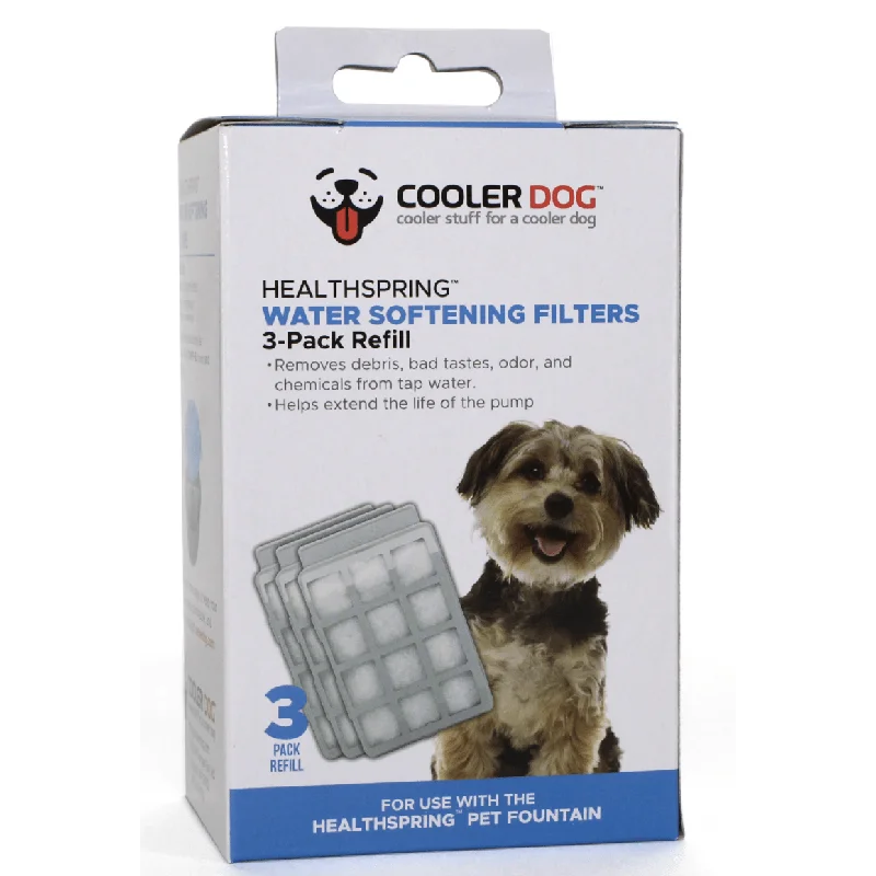 Healthspring Pet Fountain Water Softener Filters, 3-Pack