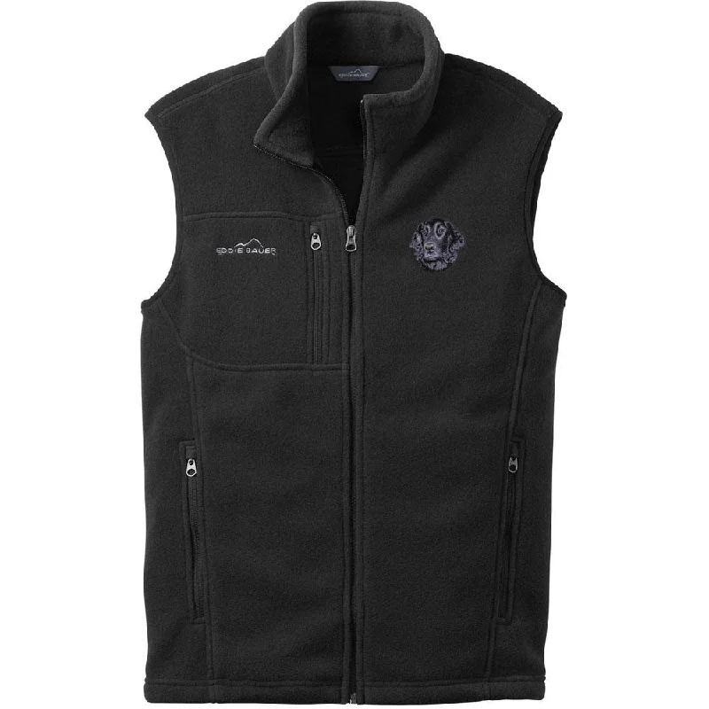 Flat-Coated Retriever Embroidered Mens Fleece Vest