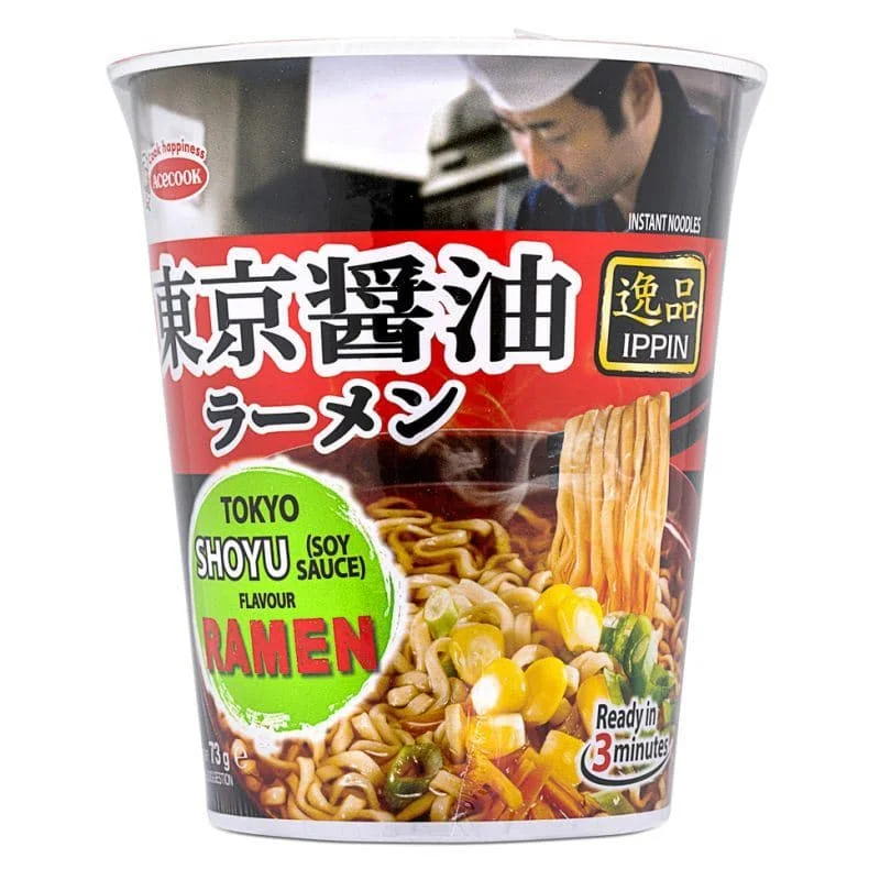 Acecook Ippin Tokyo Shoyu (Soy Sauce) Flavour Ramen Cup 逸品 東京醬油ラーメン杯面