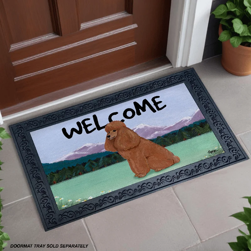 Poodle Welcome Mat