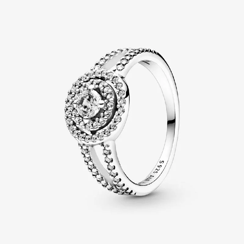 PANDORA : Sparkling Double Halo Ring