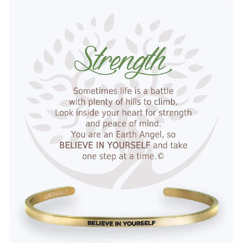 Earth Angel : Strength Cuff Bracelet in Gold