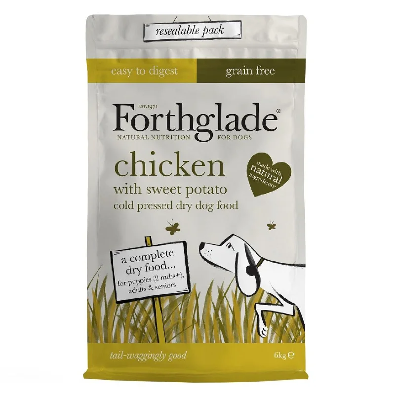 - Dog food discountsForthglade Cold Pressed Grain Free Chicken & Sweet Potato Dry Dog Food 6kg