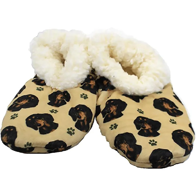 Comfies : Slippers - Dachshund Black