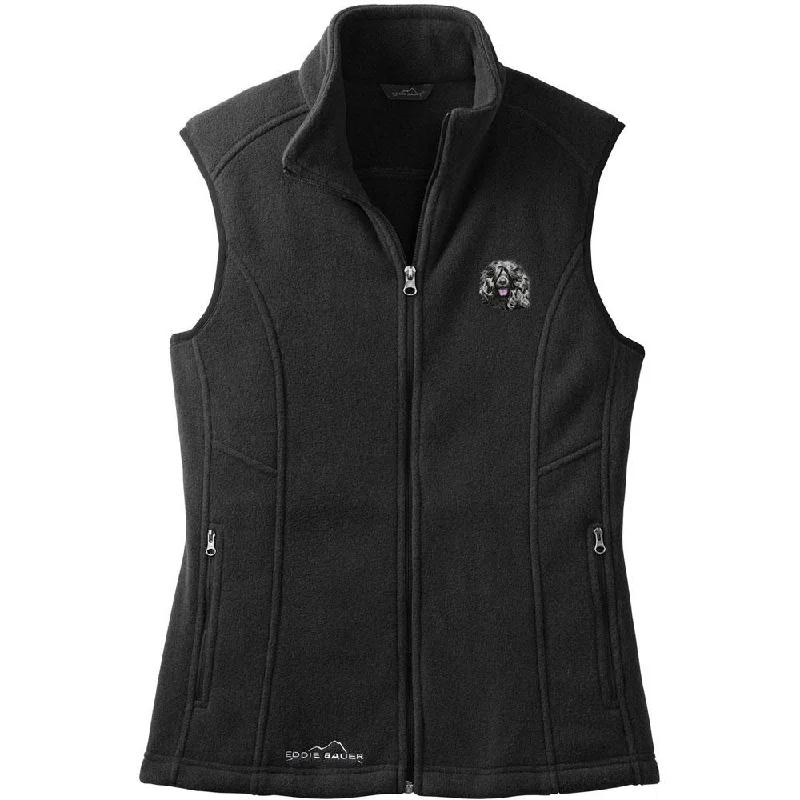 Portuguese Water Dog Embroidered Ladies Fleece Vest