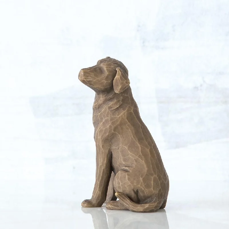 Willow Tree : Love My Dog (Dark) Figurine