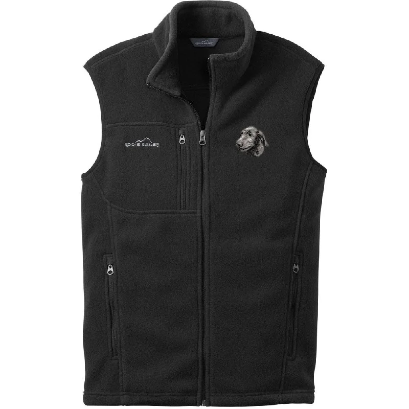 Irish Wolfhound Embroidered Mens Fleece Vest