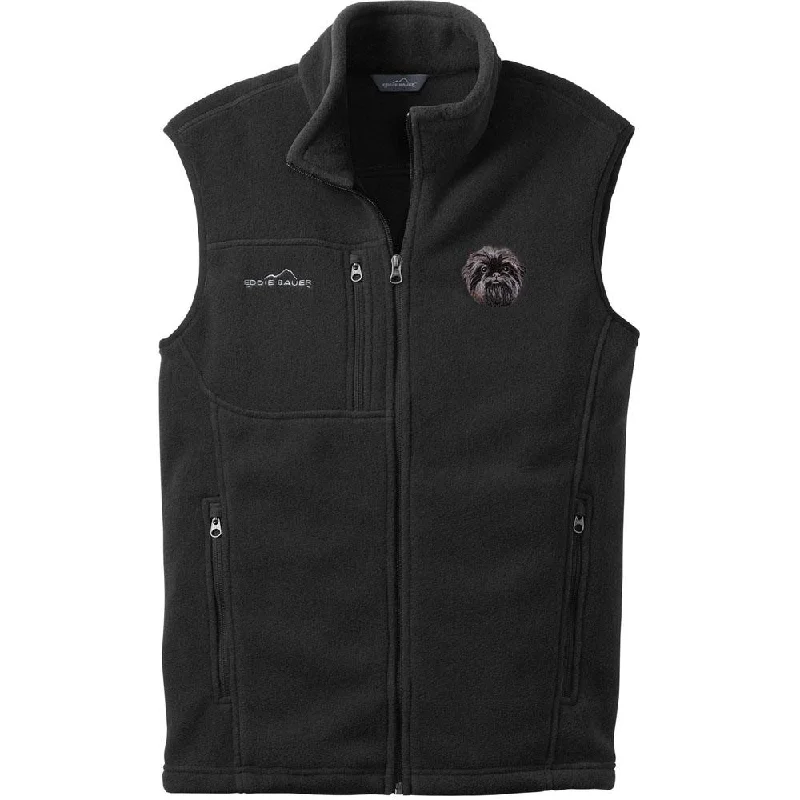 Affenpinscher Embroidered Mens Fleece Vest