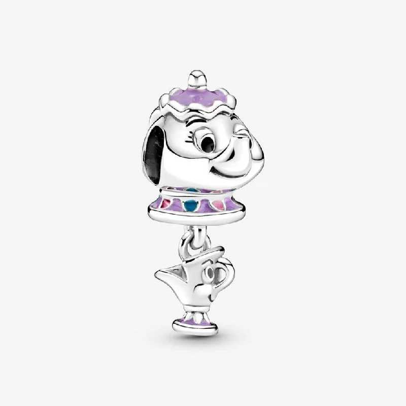 PANDORA : Disney Beauty and the Beast Mrs. Potts and Chip Dangle Charm