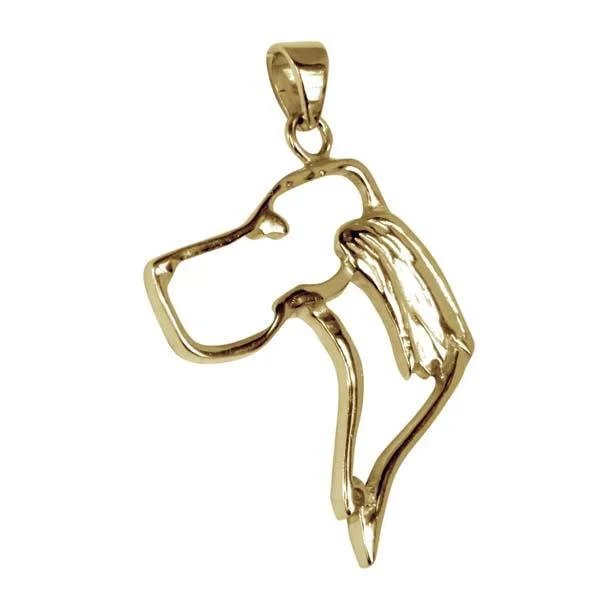 Gordon Setter 14K Gold Cut Out Pendant