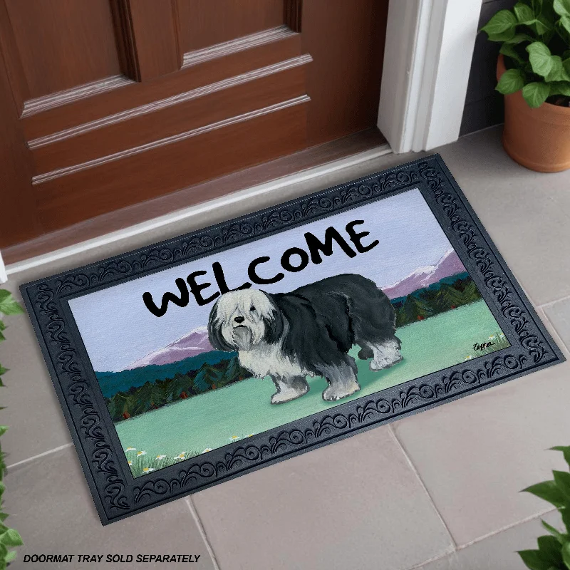 Polish Lowland Sheepdog Welcome Mat