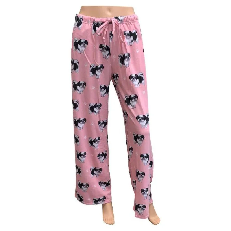 Pet Lover Unisex Pajama Bottoms - Shih Tzu