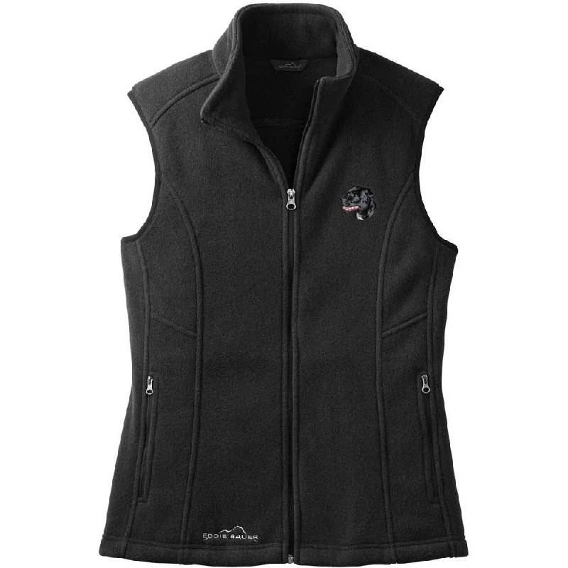 Staffordshire Bull Terrier Embroidered Ladies Fleece Vest