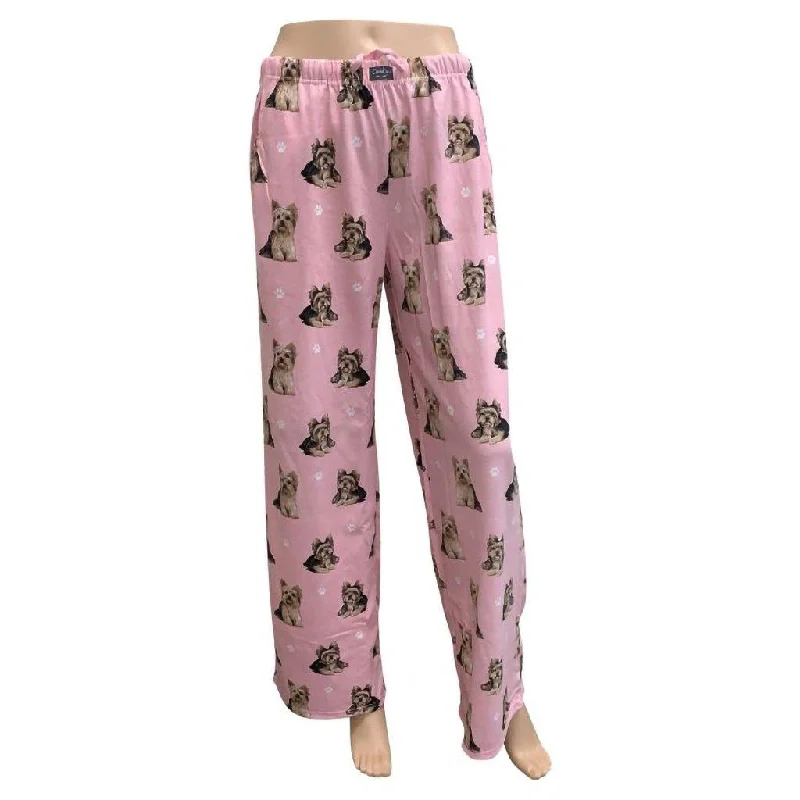 Pet Lover Unisex Pajama Bottoms - Yorkie