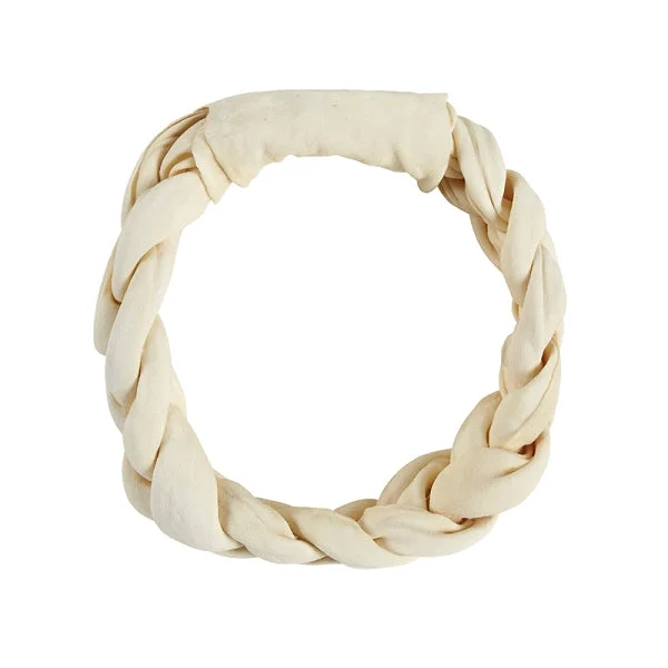 Premium Braided Rawhide Ring Dog Chew