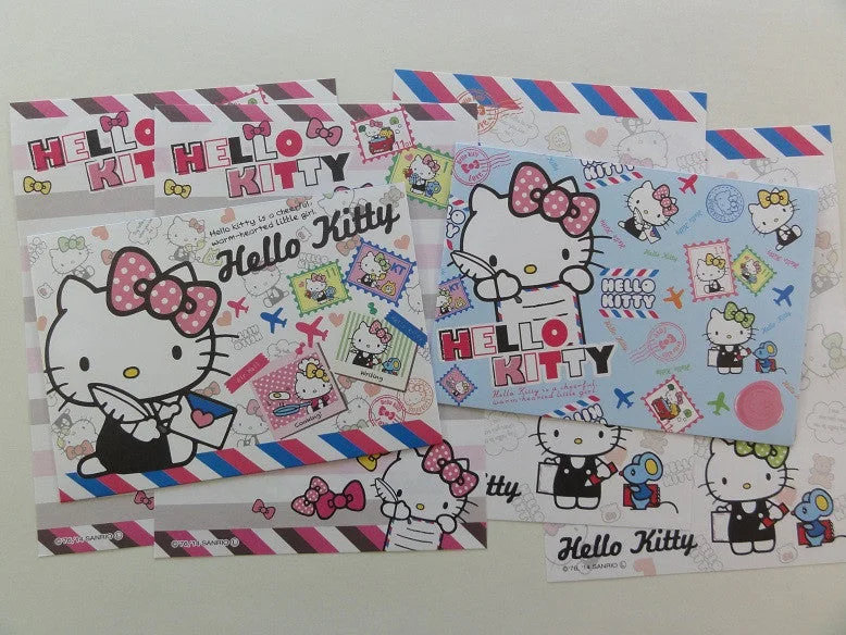 Cute Kawaii Hello Kitty Writing Letter Airmail Mini Letter Sets