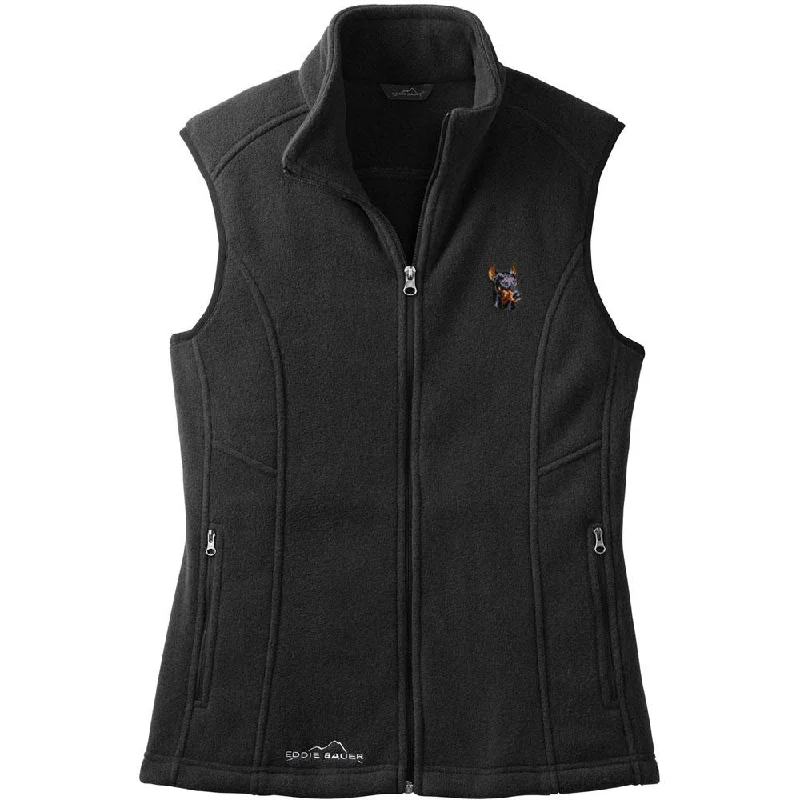 Doberman Pinscher Embroidered Ladies Fleece Vest