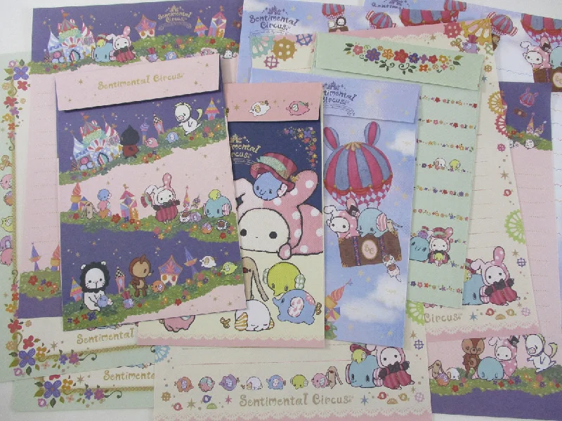 Cute Kawaii San-X Sentimental Circus Letter Sets - A