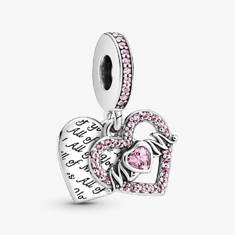 PANDORA : Heart & Mom Dangle Charm