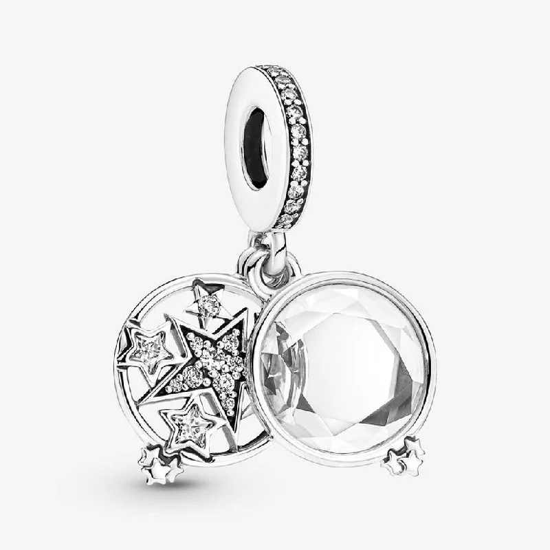 PANDORA : Magnified Star Double Dangle Charm