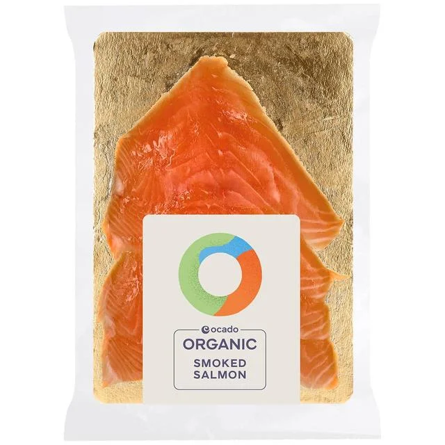 Ocado Organic Oak Smoked Salmon   100g