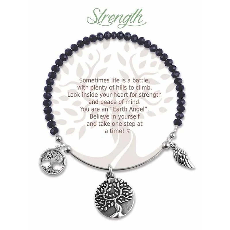 Earth Angel : Strength Radiant Black Stone Bracelet