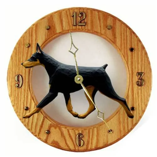 Doberman Pinscher Wall Clock