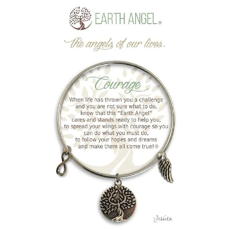 Earth Angel : Courage Bracelet in Silver