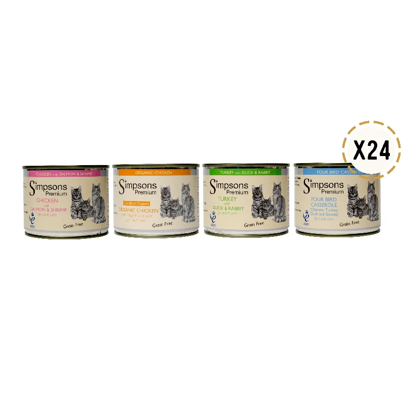 24 x 200g Tins of Adult Cat Wet Food